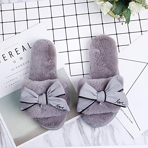 xinghui Pantuflas con Forro Polar,Zapatillas de Invierno,Zapatillas de algodón, Zapatillas peludas caseras con Lazo, Lindas Zapatillas Antideslizantes de Felpa-Arco de Amor Negro Gran Fondo Rojo_38 xinghui Pantuflas con Forro Polar,Zapatillas de Invierno,Zapatillas de algodón, Zapatillas peludas caseras con Lazo, Lindas Zapatillas Antideslizantes de Felpa-Arco de Amor Negro Gran Fondo Rojo_38