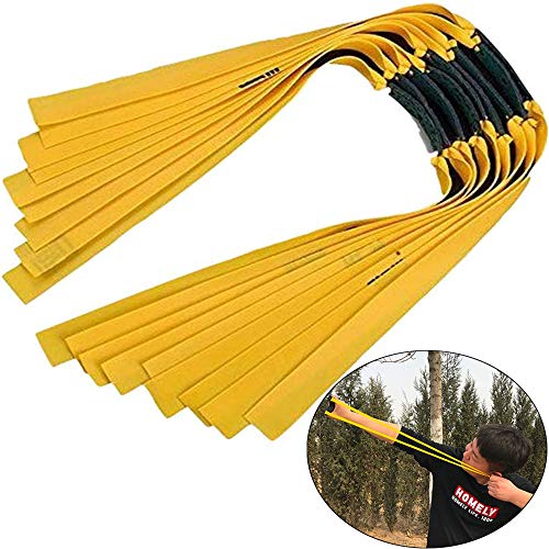 Xinlie Tiras Elásticas de Goma Elástica Bungee Catapult Bandas de Goma Bandas de Goma Tirachinas Caza Catapulta Gomas para Tirachinas Catapult Goma Elastica Plana para la Caza de Tirachinas15 PCS