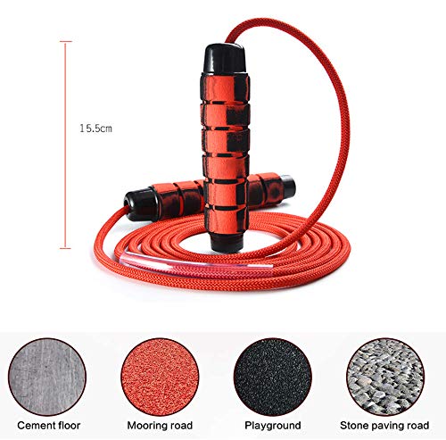 Xinmeng Cuerda de Saltar, Cuerda para Saltar de Fitness, Longitud Ajustable de 3 m y Asa Antideslizante Ideal for Fitness y Sin Enredos, Cuerda de Saltar para Crossfit, Ejercicio, Entrenamiento Xinmeng Cuerda de Saltar, Cuerda para Saltar de Fitness, Longitud Ajustable de 3 m y Asa Antideslizante Ideal for Fitness y Sin Enredos, Cuerda de Saltar para Crossfit, Ejercicio, Entrenamiento