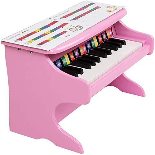 XINRUIBO Piano de Madera con Libro de música, Piano de Madera para niños para niños pequeños 3 años de Edad, niños, niñas, Regalos, Instrumentos Musicales. Piano Infantil