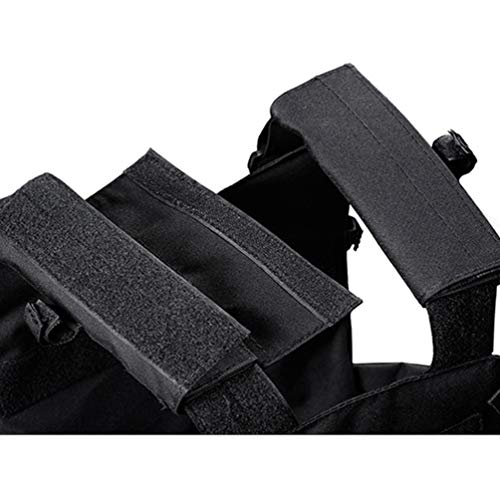Xinwcang Chaleco Táctico Militar al Aire Libre Juego de Guerra Caza Tank Vest Combate Asalto Placa Camuflaje Vests para Camping Viaje Hiking Negro One Size Xinwcang Chaleco Táctico Militar al Aire Libre Juego de Guerra Caza Tank Vest Combate Asalto Placa Camuflaje Vests para Camping Viaje Hiking Negro One Size