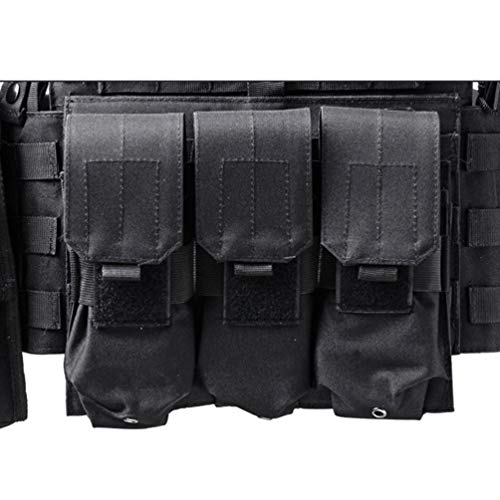 Xinwcang Chaleco Táctico Militar al Aire Libre Juego de Guerra Caza Tank Vest Combate Asalto Placa Camuflaje Vests para Camping Viaje Hiking Negro One Size Xinwcang Chaleco Táctico Militar al Aire Libre Juego de Guerra Caza Tank Vest Combate Asalto Placa Camuflaje Vests para Camping Viaje Hiking Negro One Size