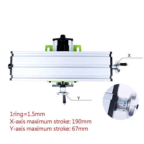 XINXI-YW Durable Mesa de Trabajo Mesa de Trabajo de Banco Compuesto de perforación Mesa de Trabajo Mesa de Deslizamiento multifunción Milling Machine Vise for el Banco de Soporte Taladro de Bricolaje