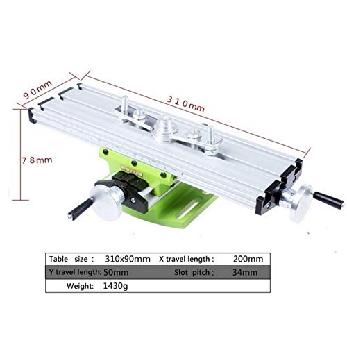 XINXI-YW Durable Mesa de Trabajo Mesa de Trabajo de Banco Compuesto de perforación Mesa de Trabajo Mesa de Deslizamiento multifunción Milling Machine Vise for el Banco de Soporte Taladro de Bricolaje XINXI-YW Durable Mesa de Trabajo Mesa de Trabajo de Banco Compuesto de perforación Mesa de Trabajo Mesa de Deslizamiento multifunción Milling Machine Vise for el Banco de Soporte Taladro de Bricolaje