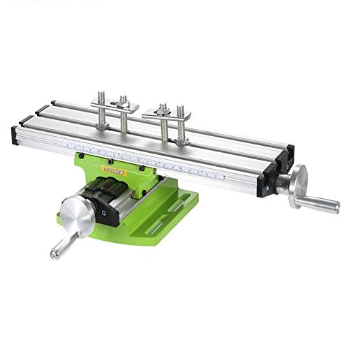 XINXI-YW Durable Mesa de Trabajo Mesa de Trabajo de Banco Compuesto de perforación Mesa de Trabajo Mesa de Deslizamiento multifunción Milling Machine Vise for el Banco de Soporte Taladro de Bricolaje