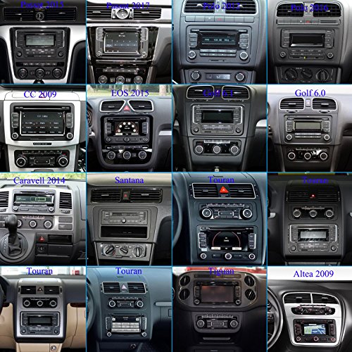 XISEDO Android 7.1 Autoradio Radio de Coche 9 Pulgadas Estéreo RAM 2G Navegación de Automóvil con Pantalla Táctil 1024 * 600 Universalmente para Volkswagen/Skoda/Seat (Dimensión: 220 mm * 130 mm)