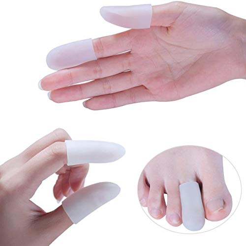 Xiuyer 2 Pares Protectores Punteras Ballet Silicona Agujero Transpirable Almohadillas 10 Pares Silicona Protector Dedos Pie Gel Toe Caps para Los Pies