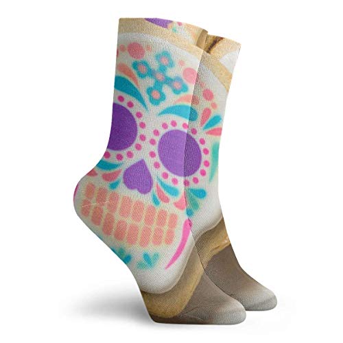 XIUZHEN Calcetines Deportivos caseros con diseño de Calavera de azúcar Mexicana con diseño Acolchado para Deportes XIUZHEN Calcetines Deportivos caseros con diseño de Calavera de azúcar Mexicana con diseño Acolchado para Deportes