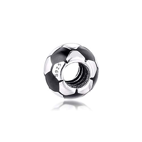 XIYANG DIY Se Adapta A Las Pulseras Originales De Pandora Plata De Ley 925 Esmalte Negro Balón De Fútbol Pulsera con Dijes Perlas Fabricación De Joyas Mujeres XIYANG DIY Se Adapta A Las Pulseras Originales De Pandora Plata De Ley 925 Esmalte Negro Balón De Fútbol Pulsera con Dijes Perlas Fabricación De Joyas Mujeres