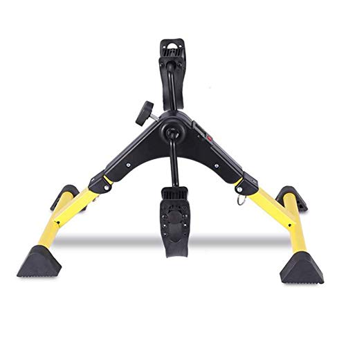 XJZHANG Mini LCD Plegable Bicicleta estática Brazo portátil Inicio Pedal Ejercitador Gimnasio Fitness Pierna Cardio Entrenamiento Resistencia Ajustable Pedal Interior Bicicleta de Ejercicio