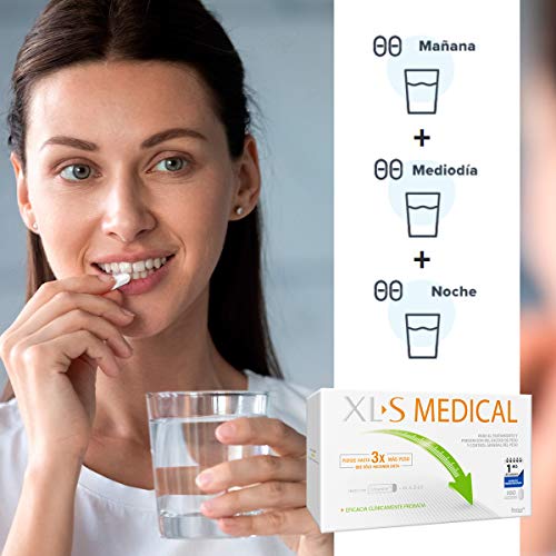 XL-S Medical Captagrasas para Perder Peso - Capta 28% de la Grasa Ingerida1 - Comprimidos para Adelgazar - Pack 2 x 180 Comprimidos, 2 Mes de Tratamiento XL-S Medical Captagrasas para Perder Peso - Capta 28% de la Grasa Ingerida1 - Comprimidos para Adelgazar - Pack 2 x 180 Comprimidos, 2 Mes de Tratamiento