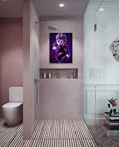 Xlcsomf Lienzo decorativo para pared con diseño de anime Jojo de aventura extraña de Jojo para póster de 30,48 x 45,72 cm, para arte de pared, estirado y listo para colgar