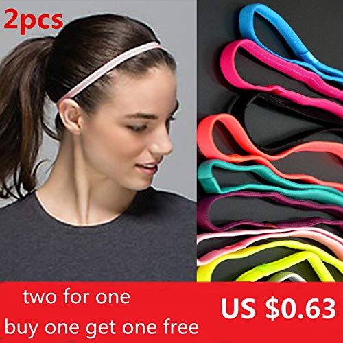 Xlin 2pcs Yoga Correr: Cinta de Cabeza Banda for el Cabello Yoga Deportivo Fútbol elástico Antideslizante Banda de Sudor Gimnasio Sport Accesorios de la Venda de la Yoga (Color : Blue) Xlin 2pcs Yoga Correr: Cinta de Cabeza Banda for el Cabello Yoga Deportivo Fútbol elástico Antideslizante Banda de Sudor Gimnasio Sport Accesorios de la Venda de la Yoga (Color : Blue)