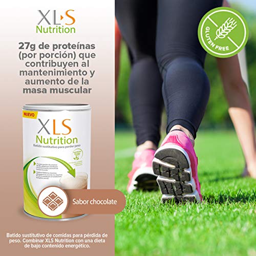 XLS Medical Nutrition Chocolate + Shaker de regalo - Batido sustitutivo de comidas para perder peso - Ingredientes de origen natural - contiene todas las vitaminas del grupo B - Sin gluten - 400 g XLS Medical Nutrition Chocolate + Shaker de regalo - Batido sustitutivo de comidas para perder peso - Ingredientes de origen natural - contiene todas las vitaminas del grupo B - Sin gluten - 400 g