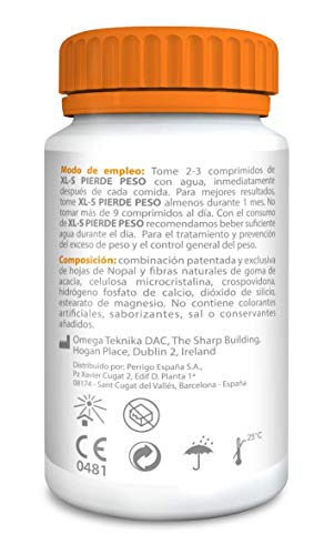 XLS Pierde Peso - Reduce Grasas - Con ingredientes naturales que evitan la acumulación excesiva de grasa - Para adelgazar de forma saludable - Clínicamente probado - 150 Unidades