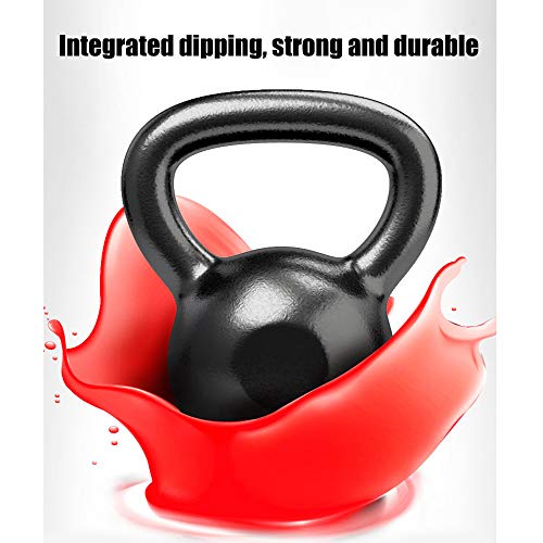 XMH Mancuernas Kettlebell, Kettlebell De Hierro Fundido, Kettlebell De Peso Pesado para Pesas De Entrenamiento De Fuerza Y Cardio, para Gimnasio En Casa, Fitness Y Entrenamiento con Pesas,18kg