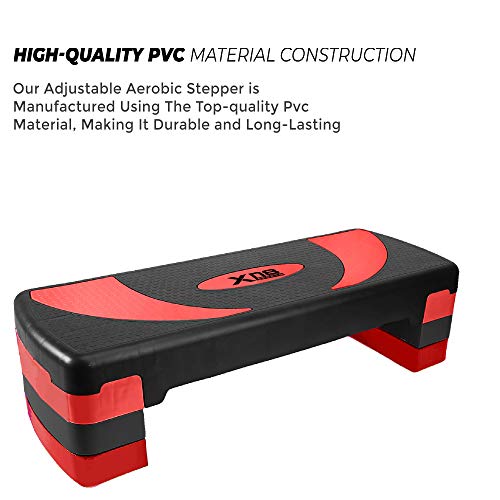 XN8 Step Fitness - aeróbic escalón - Paso aeróbico Ajustable - Fitness Step para Ejercicios en casa XN8 Step Fitness - aeróbic escalón - Paso aeróbico Ajustable - Fitness Step para Ejercicios en casa