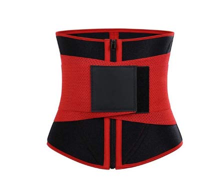 Xnhgfa - Trainer para mujer - Corsé adelgazante plano para adelgazar - Cintura esculante - Sudación - Cinturón abdominal ajustable con efecto sauna, color rojo - XXXL Xnhgfa - Trainer para mujer - Corsé adelgazante plano para adelgazar - Cintura esculante - Sudación - Cinturón abdominal ajustable con efecto sauna, color rojo - XXXL