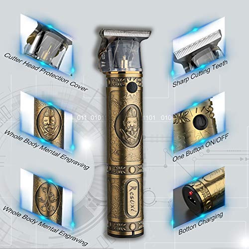 Xnuoyo Advanced Metal Máquina de Cortar Pelo Profesional Cortapelos Hombre Corte Pelo, Máquina Cortar Pelo Inalámbrico Batería, Recortador Pelo Barba Kit Familia Xnuoyo Advanced Metal Máquina de Cortar Pelo Profesional Cortapelos Hombre Corte Pelo, Máquina Cortar Pelo Inalámbrico Batería, Recortador Pelo Barba Kit Familia