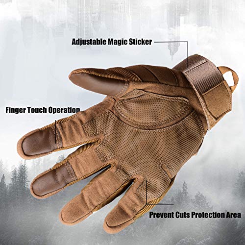 Xnuoyo Goma nudillo Duro Dedo Completo y Medio Dedo Guantes Guantes Protectores Guantes de Pantalla táctil para Motocicleta Ciclismo Caza Escalada Acampar Ejercito Verde L Xnuoyo Goma nudillo Duro Dedo Completo y Medio Dedo Guantes Guantes Protectores Guantes de Pantalla táctil para Motocicleta Ciclismo Caza Escalada Acampar Ejercito Verde L