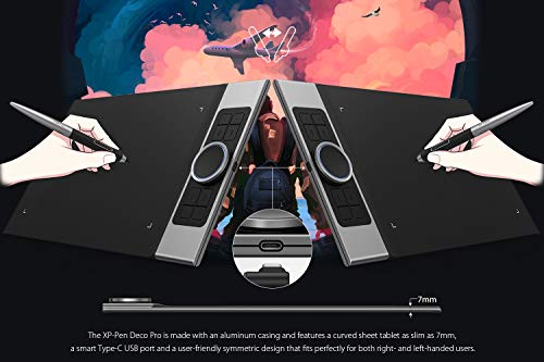 XP-PEN Deco Pro el Último Lanzamiento de la Tableta Hace su Debut como el Ganador del Premio Red Dot Design Award 2019 y el Ganador del Premio Good Design Award 2018 Small y Medium (M)