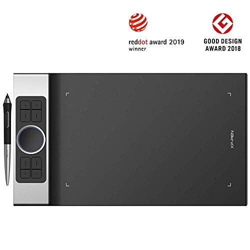 XP-PEN Deco Pro el Último Lanzamiento de la Tableta Hace su Debut como el Ganador del Premio Red Dot Design Award 2019 y el Ganador del Premio Good Design Award 2018 Small y Medium (M)