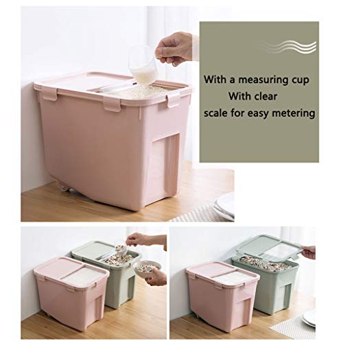XPHZHQ-box Caja Caja De Almacenamiento De La Cocina Caja De Almacenamiento De Alimentos Rueda PláStica DoméStica A Prueba De Insectos A Prueba De Humedad Puede Contener 10 Kg - Taza De Pesaje + XPHZHQ-box Caja Caja De Almacenamiento De La Cocina Caja De Almacenamiento De Alimentos Rueda PláStica DoméStica A Prueba De Insectos A Prueba De Humedad Puede Contener 10 Kg - Taza De Pesaje +