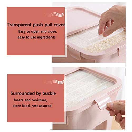 XPHZHQ-box Caja Caja De Almacenamiento De La Cocina Caja De Almacenamiento De Alimentos Rueda PláStica DoméStica A Prueba De Insectos A Prueba De Humedad Puede Contener 10 Kg - Taza De Pesaje + XPHZHQ-box Caja Caja De Almacenamiento De La Cocina Caja De Almacenamiento De Alimentos Rueda PláStica DoméStica A Prueba De Insectos A Prueba De Humedad Puede Contener 10 Kg - Taza De Pesaje +