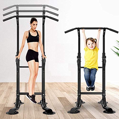 XRTJ Power Tower Estación de Fondos, Torre Multifuncional de Altura Ajustable y Torre Gimnasio para el Entrenamiento de la Fuerza de la Gimnasia,Black XRTJ Power Tower Estación de Fondos, Torre Multifuncional de Altura Ajustable y Torre Gimnasio para el Entrenamiento de la Fuerza de la Gimnasia,Black