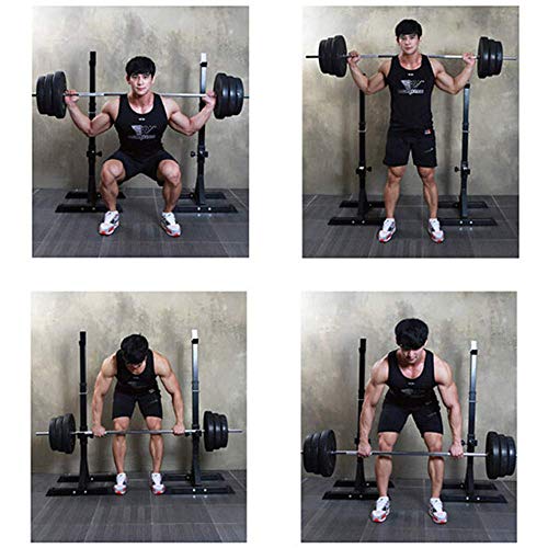 XRTJ Squat Rack Pull Up Bar Dominadas Sentadillas Stand Ajustables Anchura Y Altura Barra Pesas Estante MAX 200Kg Musculacion Levantamiento De Pesas Rack XRTJ Squat Rack Pull Up Bar Dominadas Sentadillas Stand Ajustables Anchura Y Altura Barra Pesas Estante MAX 200Kg Musculacion Levantamiento De Pesas Rack