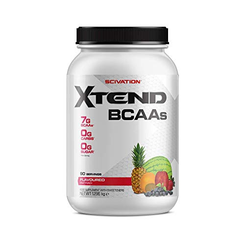 XTEND Original - Suplemento de BCAA en polvo - Cóctel de frutas | Aminoácidos de cadena ramificada | 7 g de BCAA con electrolitos para una mayor hidratación y recuperación | 90 raciones