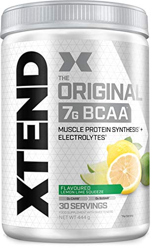 XTEND Original - Suplemento de BCAA en polvo - Lima-limón | Aminoácidos de cadena ramificada | 7 g de BCAA con electrolitos para una mayor hidratación y recuperación | 30 raciones