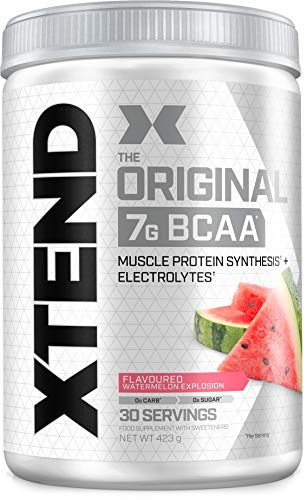 XTEND Original - Suplemento de BCAA en polvo - Sandía | Aminoácidos de cadena ramificada | 7 g de BCAA con electrolitos para una mayor hidratación y recuperación | 30 raciones