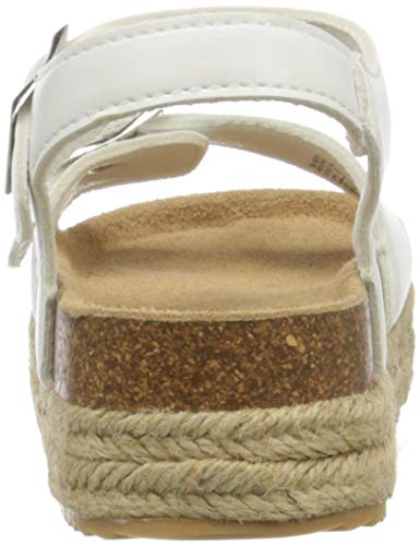 XTI 57206, Sandalias con Plataforma para Niñas, Blanco, 33 EU XTI 57206, Sandalias con Plataforma para Niñas, Blanco, 33 EU