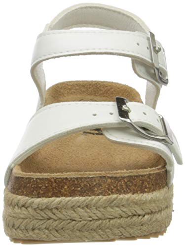 XTI 57206, Sandalias con Plataforma para Niñas, Blanco, 33 EU