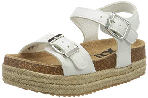 XTI 57206, Sandalias con Plataforma para Niñas, Blanco, 33 EU