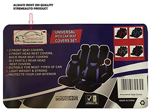 XtremeAuto® - Fundas clásicas para asientos de coche, fundas frontales y traseras con reposacabezas XtremeAuto® - Fundas clásicas para asientos de coche, fundas frontales y traseras con reposacabezas