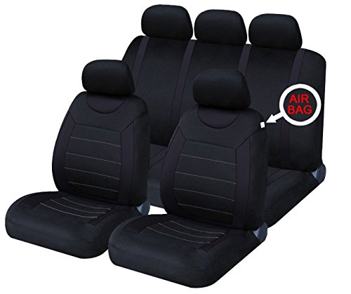 XtremeAuto® - Fundas clásicas para asientos de coche, fundas frontales y traseras con reposacabezas