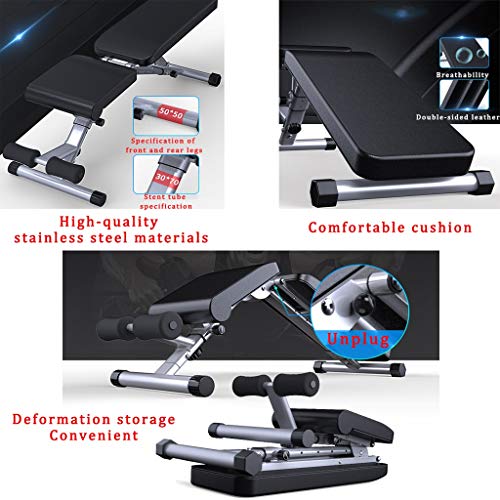 XUEYAN Mancuerna Banco Plegable, Cubierta Silla Ajustable Aptitud, Profesional Silla Romana Multifuncional, Equipo Abdominal Fitness, Gimnasia Junta supino Rutina de Ejercicio XUEYAN Mancuerna Banco Plegable, Cubierta Silla Ajustable Aptitud, Profesional Silla Romana Multifuncional, Equipo Abdominal Fitness, Gimnasia Junta supino Rutina de Ejercicio
