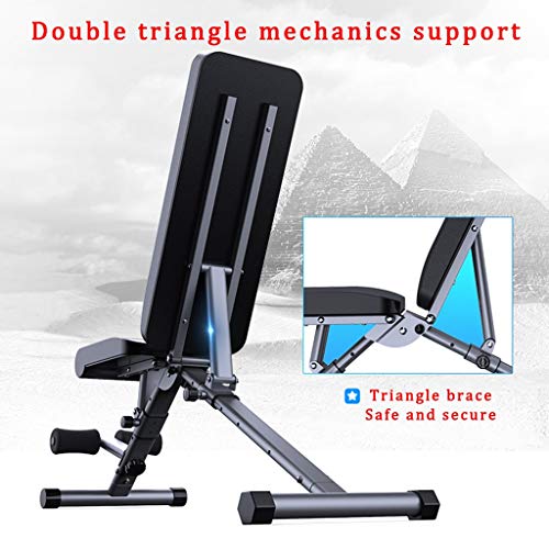 XUEYAN Mancuerna Banco Plegable, Cubierta Silla Ajustable Aptitud, Profesional Silla Romana Multifuncional, Equipo Abdominal Fitness, Gimnasia Junta supino Rutina de Ejercicio