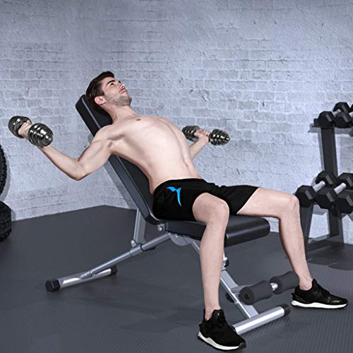 XUEYAN Mancuerna Banco Plegable, Cubierta Silla Ajustable Aptitud, Profesional Silla Romana Multifuncional, Equipo Abdominal Fitness, Gimnasia Junta supino Rutina de Ejercicio