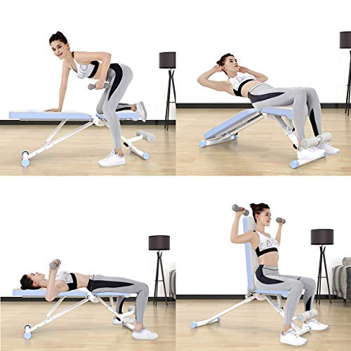 XUEYAN Mancuerna heces Gris Seguridad Antideslizantes Multifuncional Prensa de Banco de heces de Fitness Silla Ajustable Peso Cama Plegable Rutina de Ejercicio (Color : Gray, Size : 129 * 46 * 117CM) XUEYAN Mancuerna heces Gris Seguridad Antideslizantes Multifuncional Prensa de Banco de heces de Fitness Silla Ajustable Peso Cama Plegable Rutina de Ejercicio (Color : Gray, Size : 129 * 46 * 117CM)