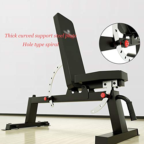 XUEYAN Press de banca con mancuernas heces heces profesional multifunción plegable Sit-up Junta Home Fitness dispositivo Silla con mancuernas rutina de ejercicio ( Color : Negro , Size : 126*69*50CM ) XUEYAN Press de banca con mancuernas heces heces profesional multifunción plegable Sit-up Junta Home Fitness dispositivo Silla con mancuernas rutina de ejercicio ( Color : Negro , Size : 126*69*50CM )