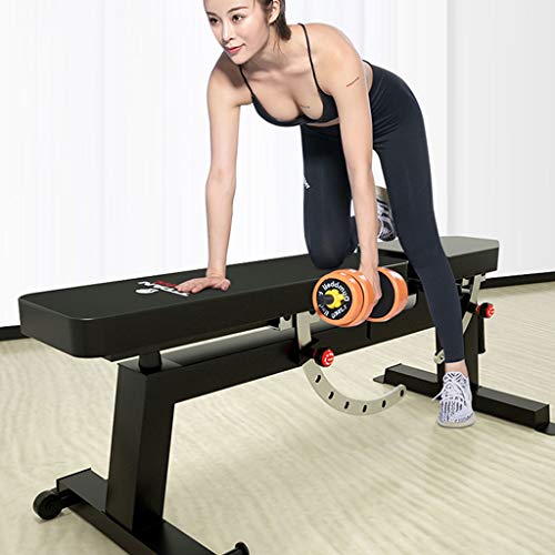 XUEYAN Press de banca con mancuernas heces heces profesional multifunción plegable Sit-up Junta Home Fitness dispositivo Silla con mancuernas rutina de ejercicio ( Color : Negro , Size : 126*69*50CM ) XUEYAN Press de banca con mancuernas heces heces profesional multifunción plegable Sit-up Junta Home Fitness dispositivo Silla con mancuernas rutina de ejercicio ( Color : Negro , Size : 126*69*50CM )