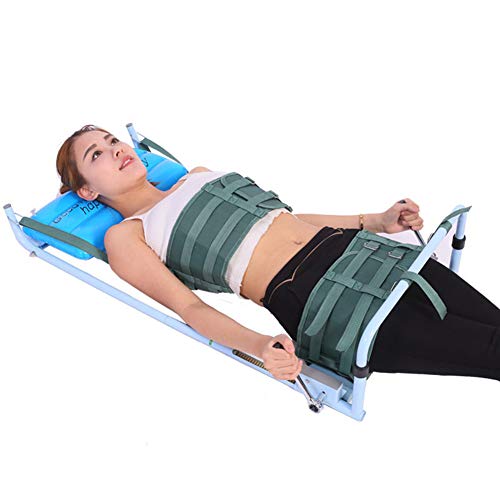 XUM Cama de tracción Lumbar, Dispositivo de Estiramiento de extensión de Columna Cervical para Uso doméstico, Alivio del Cuello y espondilosis Lumbar