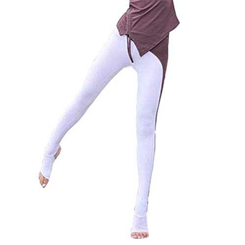 XUMI Pantalones De Yoga,Sexy Color A Juego Pantalones De Yoga De Alta Elasticidad Fitness Deporte Leggings Step Pie Pantalones Mallas Slim Running Ropa Deportiva