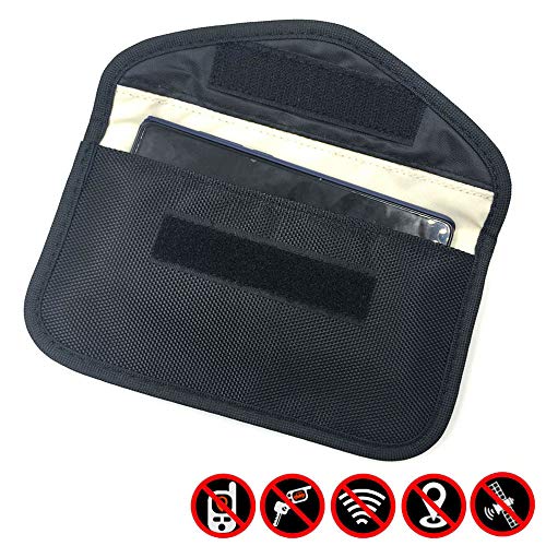 XUPHINX Bloqueador de señales GPS Bolsa Anti-Seguimiento Anti-Espionaje para teléfono Celular Protección de la privacidad Llave del Coche Negro XUPHINX Bloqueador de señales GPS Bolsa Anti-Seguimiento Anti-Espionaje para teléfono Celular Protección de la privacidad Llave del Coche Negro