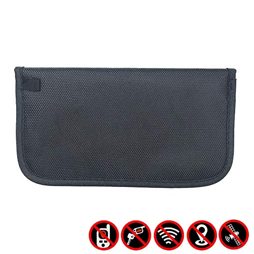 XUPHINX Bloqueador de señales GPS Bolsa Anti-Seguimiento Anti-Espionaje para teléfono Celular Protección de la privacidad Llave del Coche Negro XUPHINX Bloqueador de señales GPS Bolsa Anti-Seguimiento Anti-Espionaje para teléfono Celular Protección de la privacidad Llave del Coche Negro