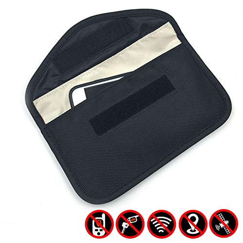 XUPHINX Bloqueador de señales GPS Bolsa Anti-Seguimiento Anti-Espionaje para teléfono Celular Protección de la privacidad Llave del Coche Negro XUPHINX Bloqueador de señales GPS Bolsa Anti-Seguimiento Anti-Espionaje para teléfono Celular Protección de la privacidad Llave del Coche Negro