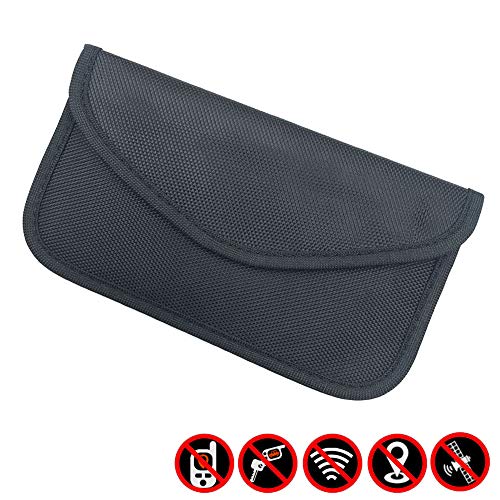 XUPHINX Bloqueador de señales GPS Bolsa Anti-Seguimiento Anti-Espionaje para teléfono Celular Protección de la privacidad Llave del Coche Negro XUPHINX Bloqueador de señales GPS Bolsa Anti-Seguimiento Anti-Espionaje para teléfono Celular Protección de la privacidad Llave del Coche Negro
